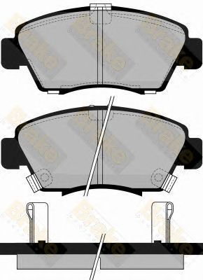 BRAKE ENGINEERING pa745 -  Комплект тормозных колодок, дисковый тормоз